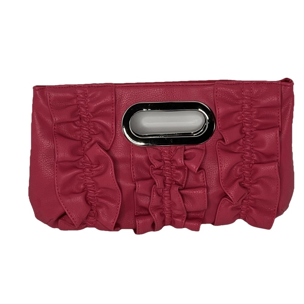 Cute Ruffle Pink Hand Bag Small Clutch Barbie‎ Pink Wicked Glinda Y2K